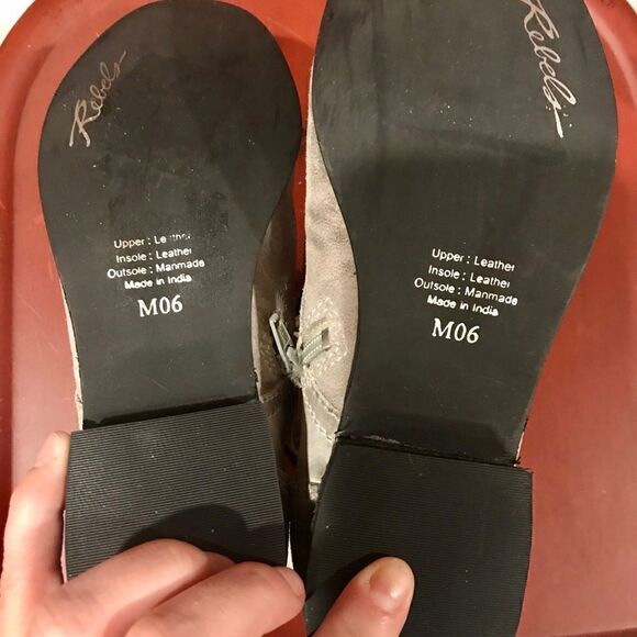 Rebels lace up combat leather boots size M06 - Picture 7 of 8